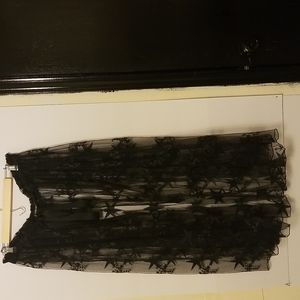 Black star maxi skirt wrap